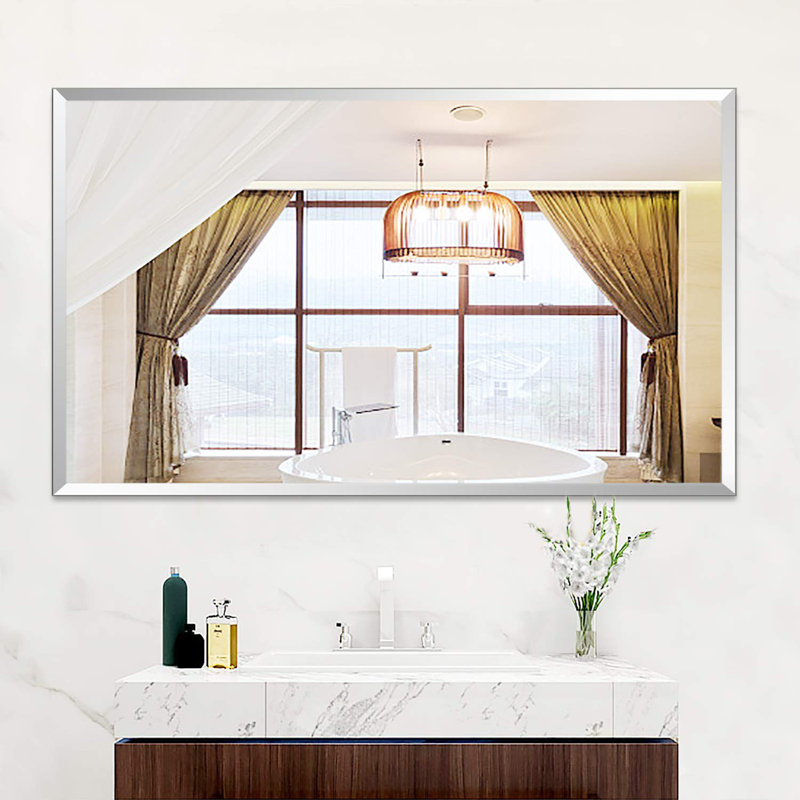 Latitude Run Empire Modern Frameless Bathroom / Vanity Mirror Wayfair